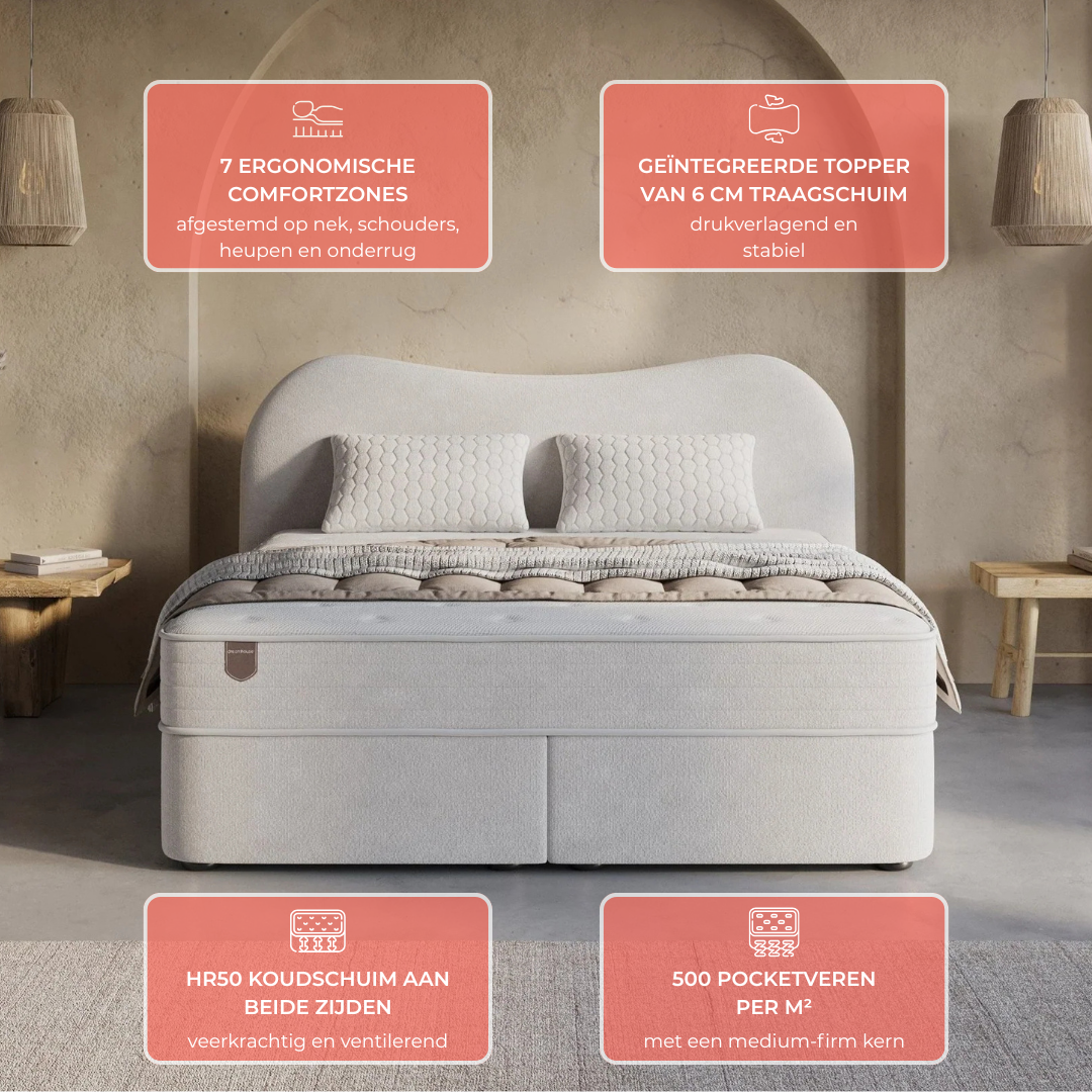 Boxspring met opbergruimte Curve