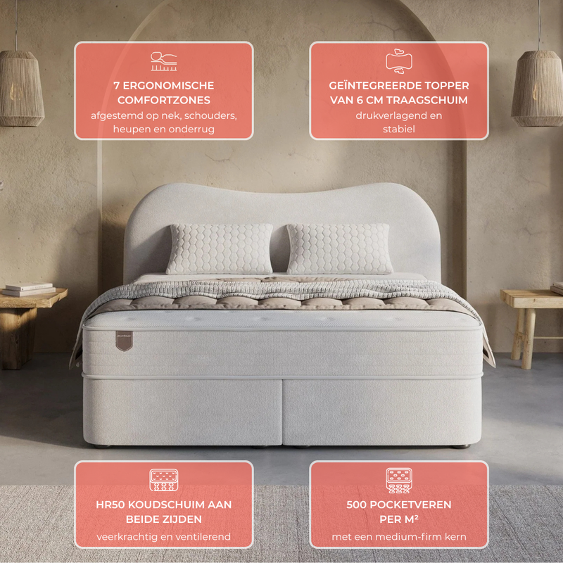 Boxspring met opbergruimte Curve