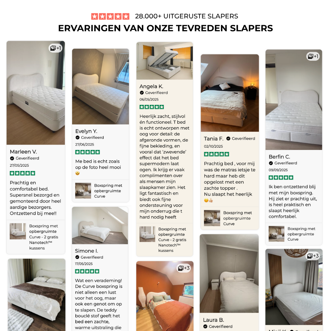 Boxspring met opbergruimte Curve