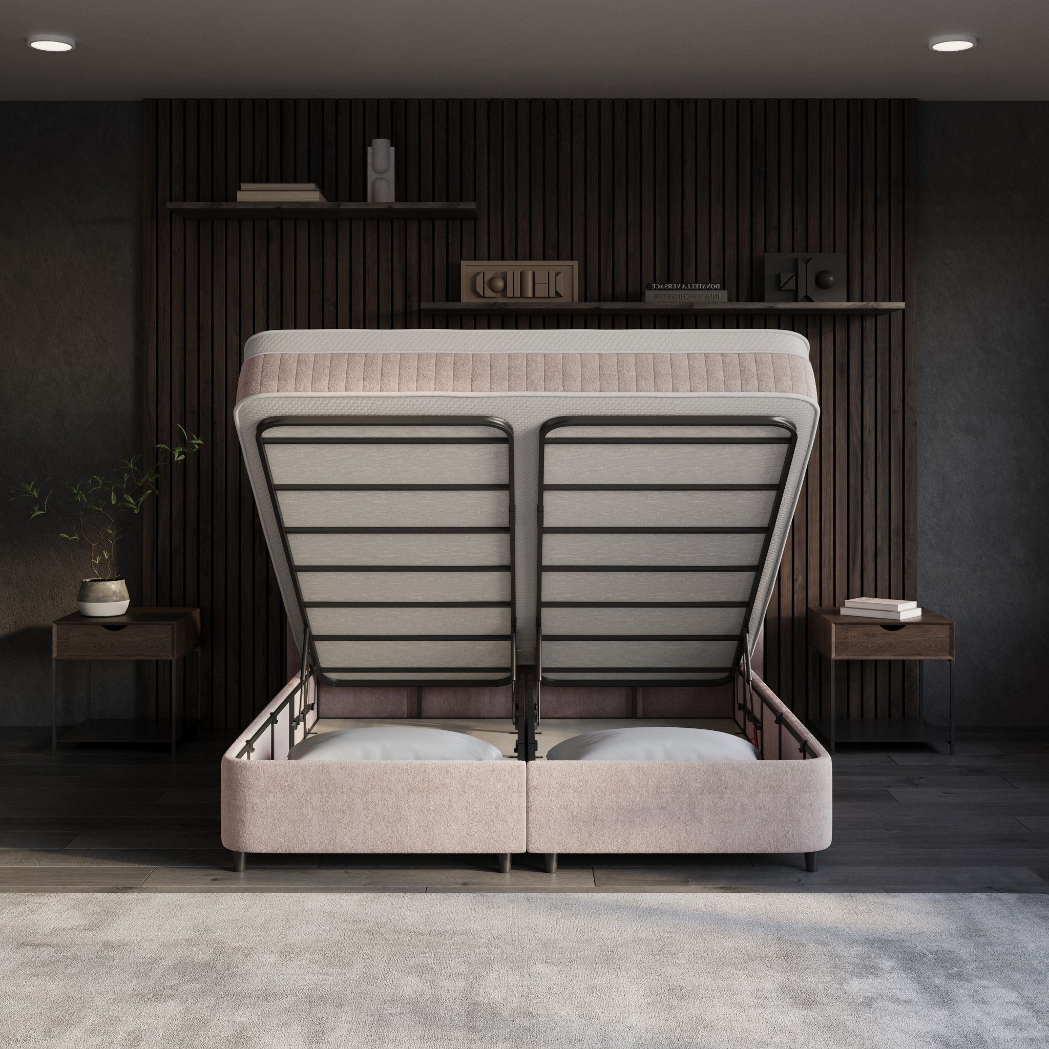 Boxspring met opbergruimte Azzurro