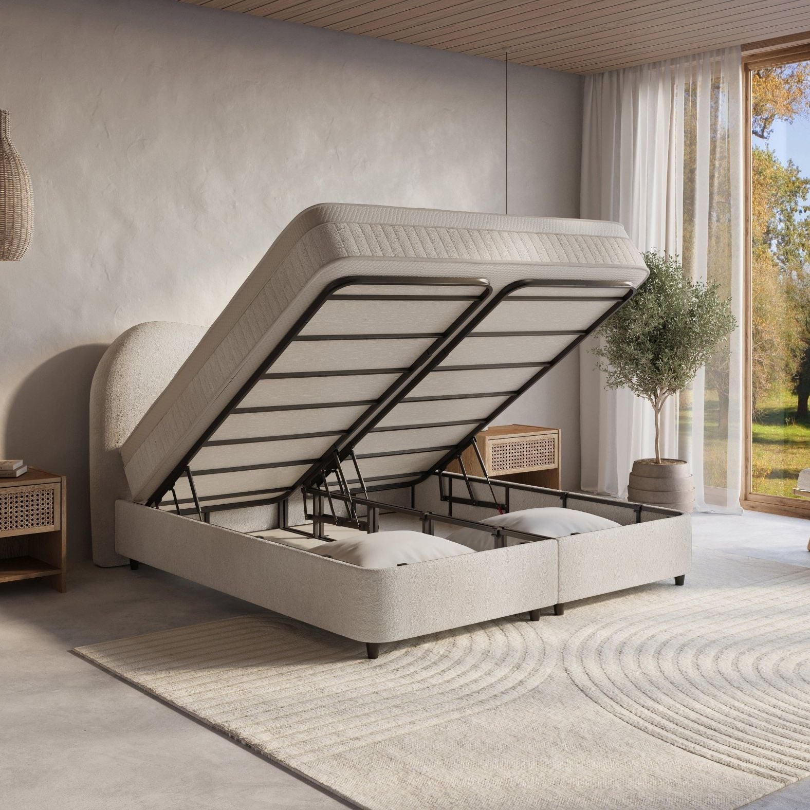 Boxspring met opbergruimte Nuvola