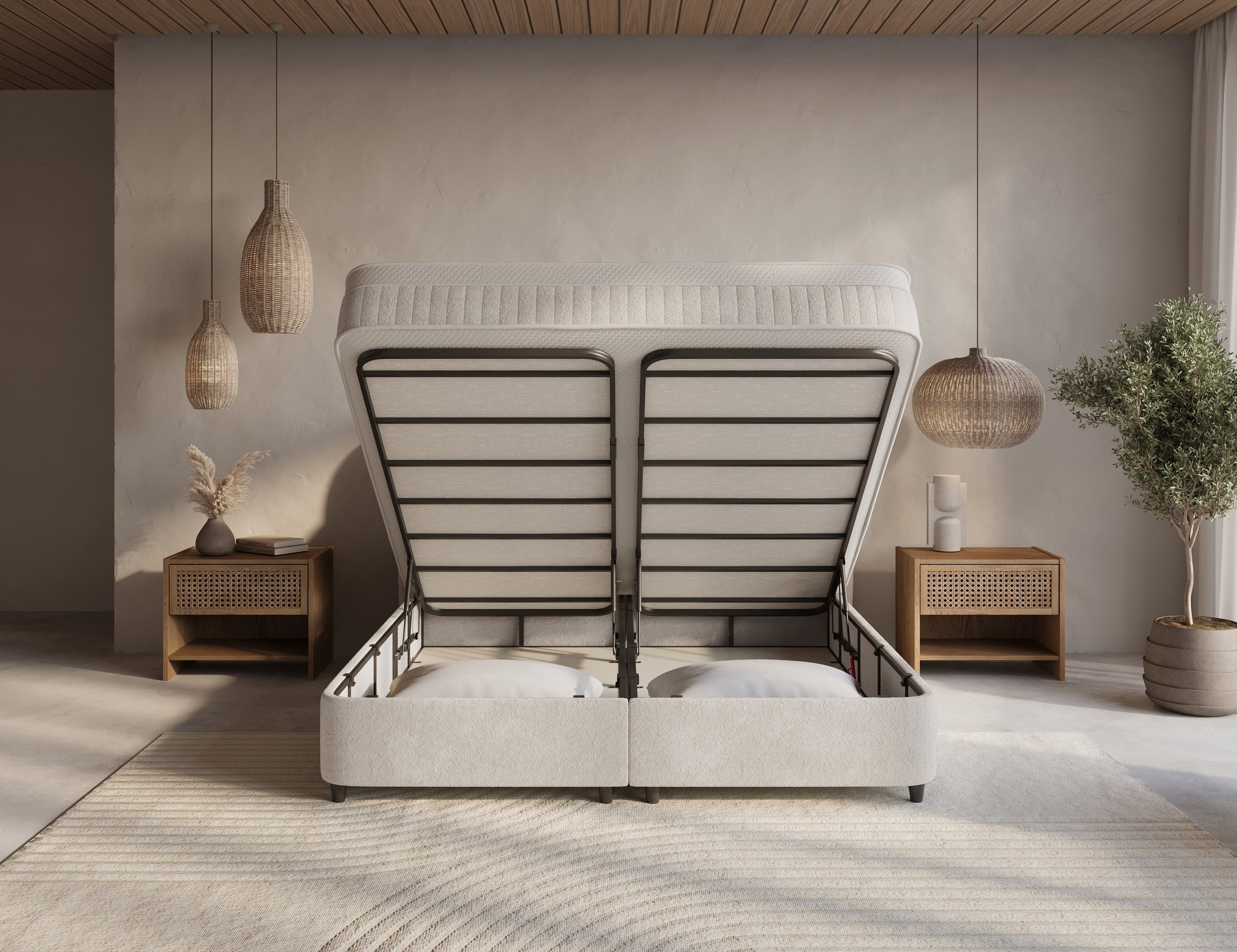 Boxspring met opbergruimte Nuvola
