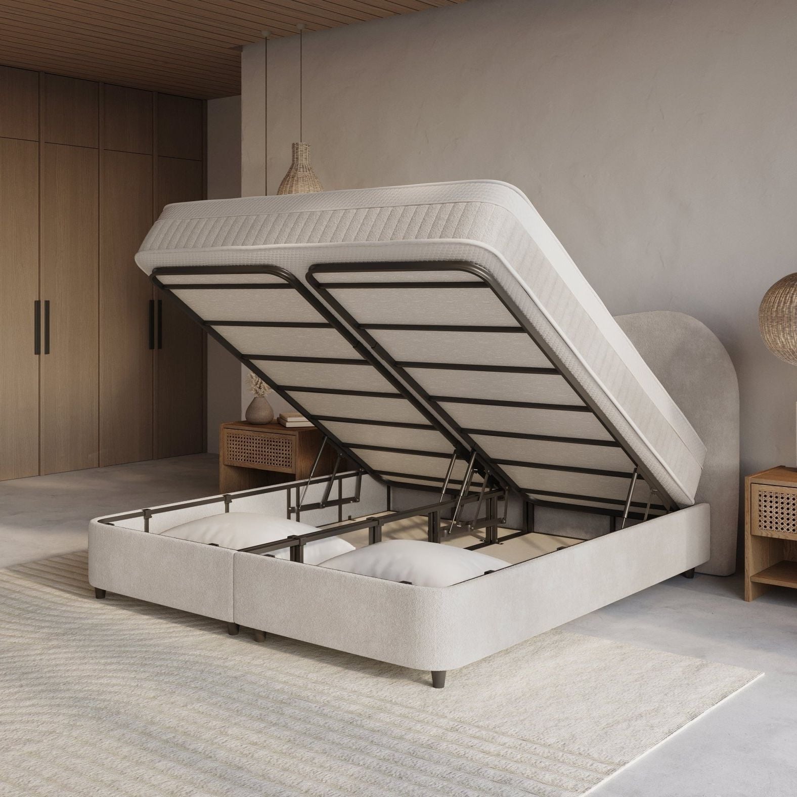 Boxspring met opbergruimte Nuvola