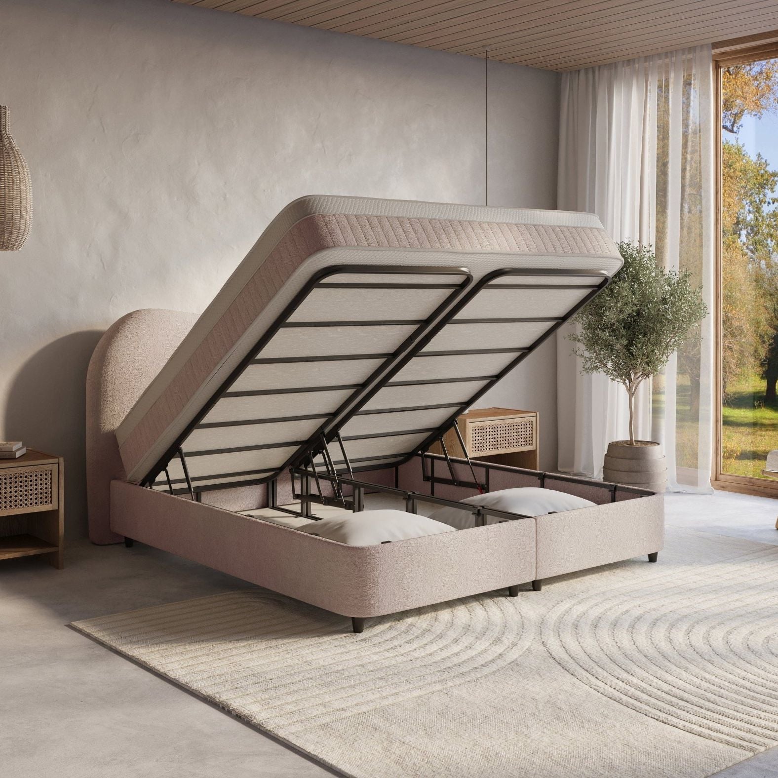 Boxspring met opbergruimte Nuvola