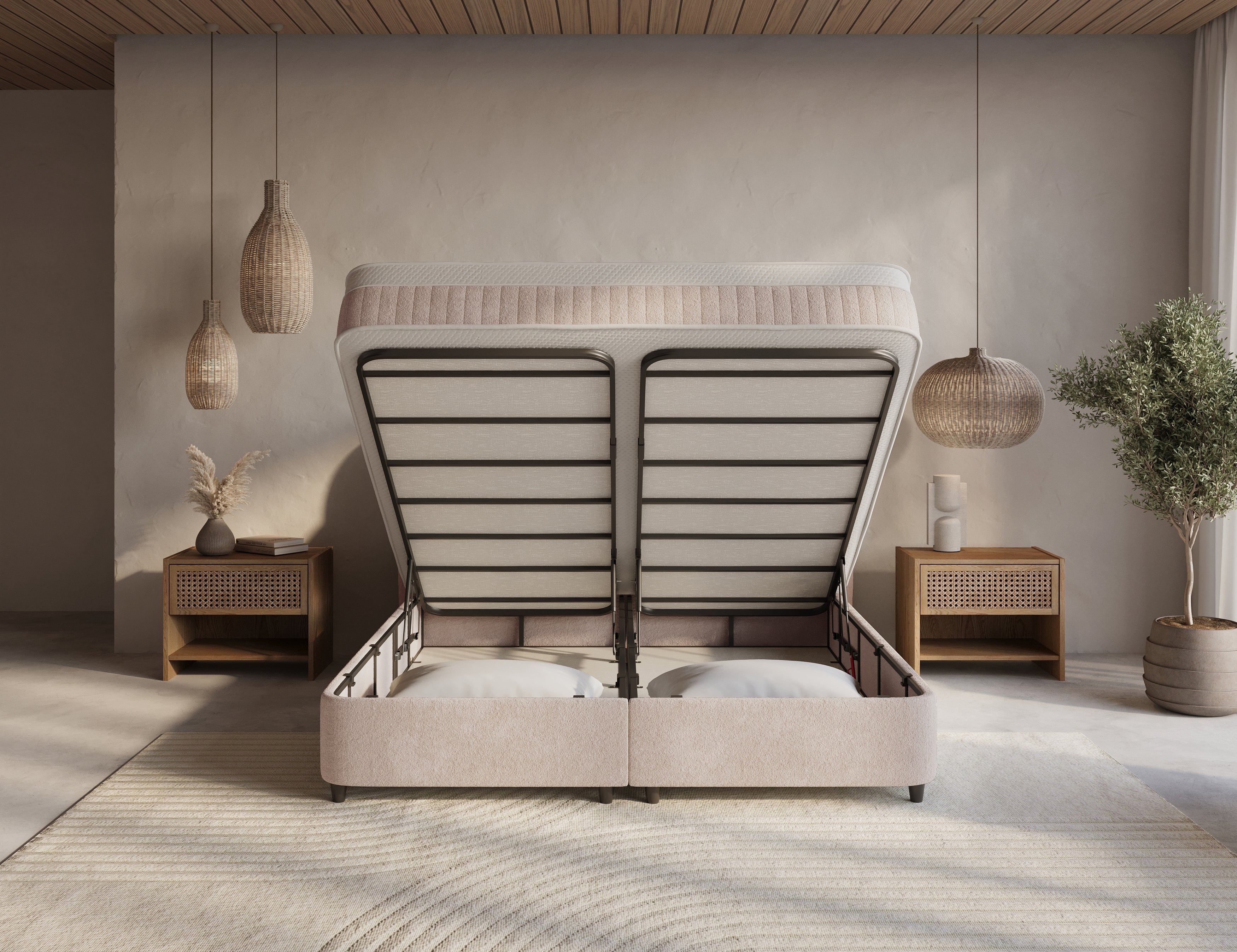 Boxspring met opbergruimte Nuvola