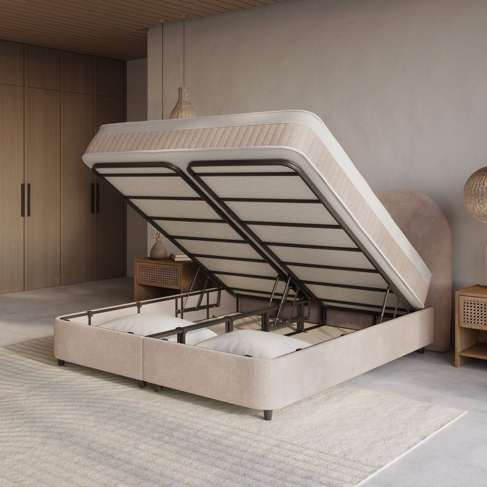 Boxspring met opbergruimte Nuvola