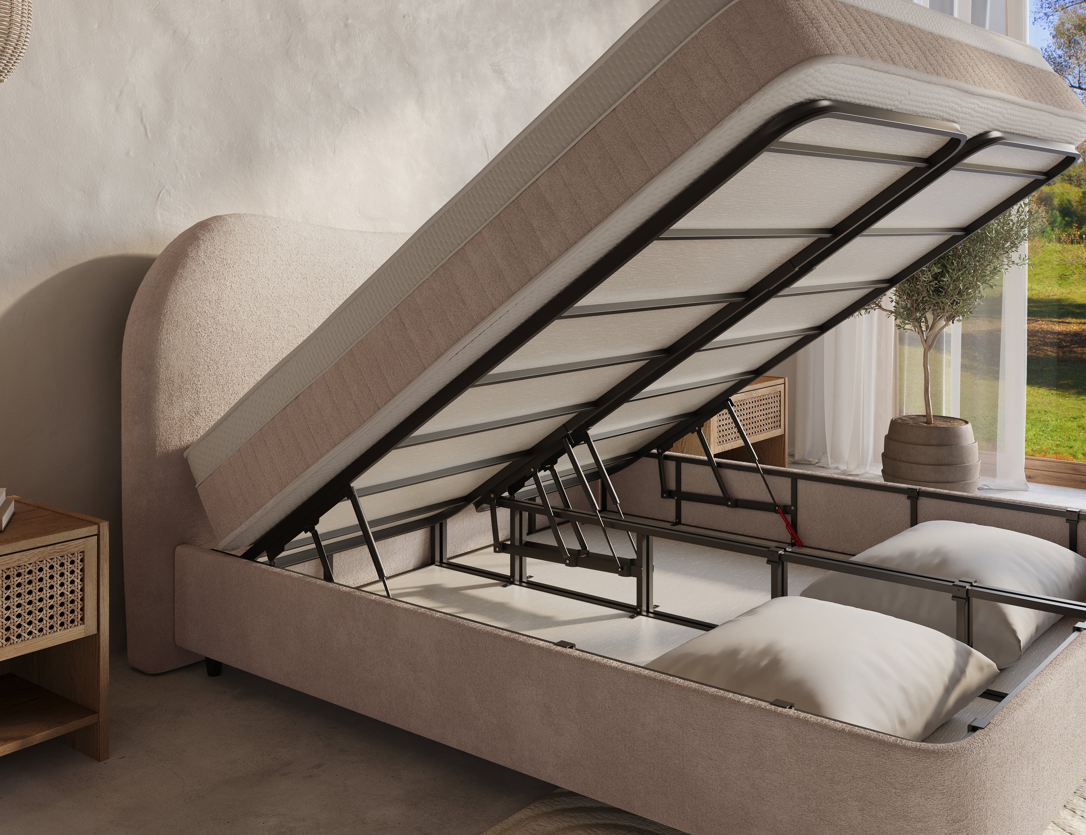 Boxspring met opbergruimte Nuvola