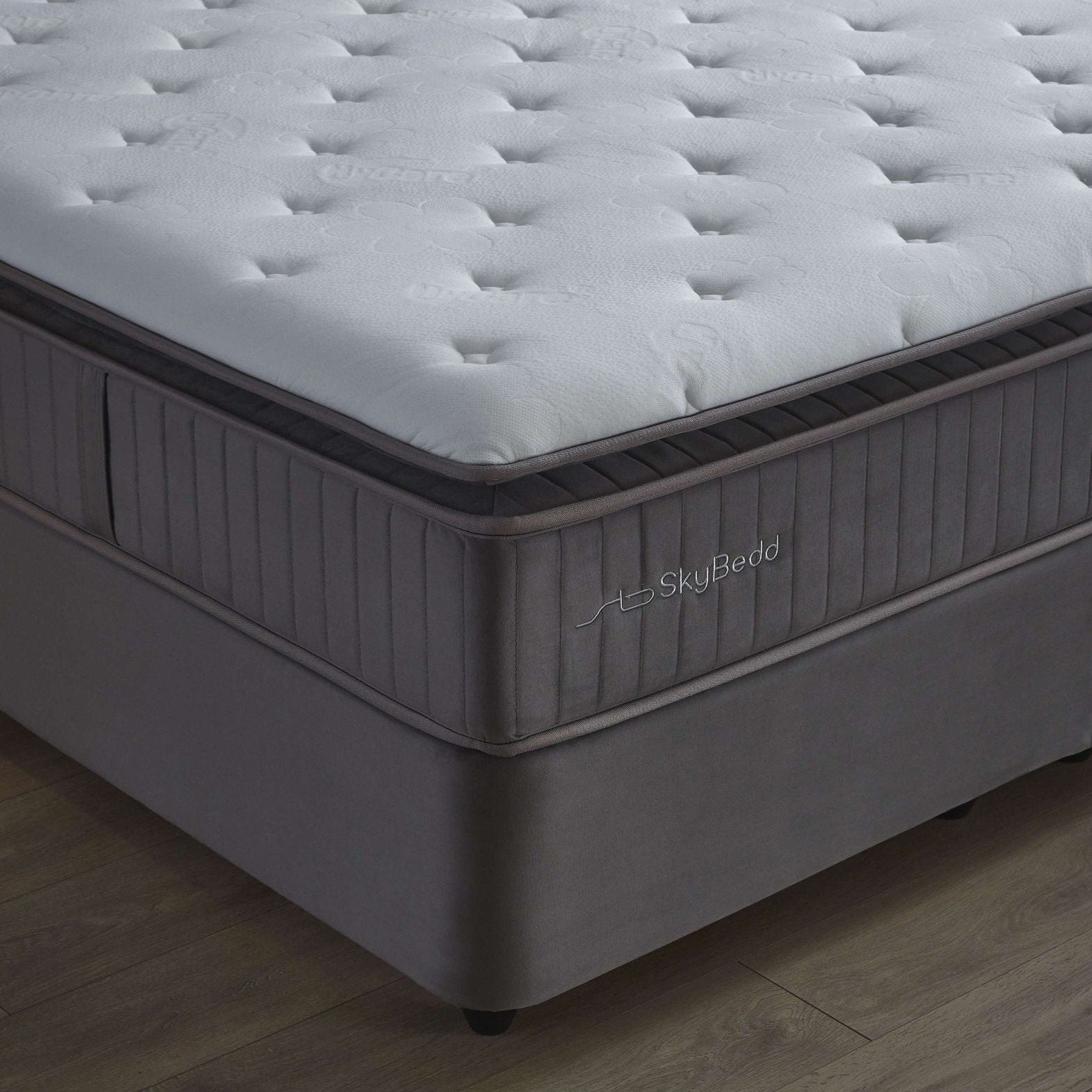 Boxspring met opbergruimte Selene Antraciet