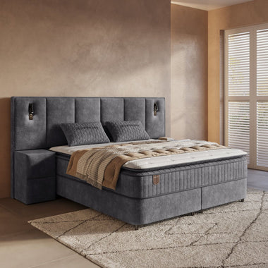 Boxspring met opbergruimte Onyx XL - gratis nachtkastjes