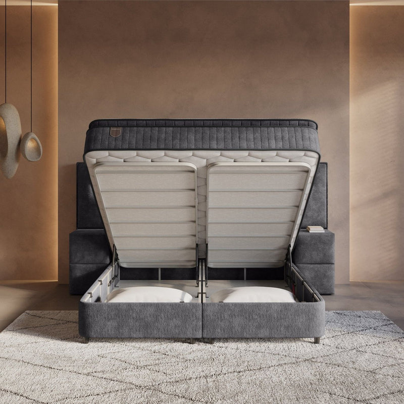 Boxspring met opbergruimte Onyx XL - gratis nachtkastjes