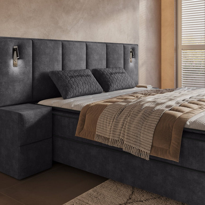 Boxspring met opbergruimte Onyx XL - gratis nachtkastjes