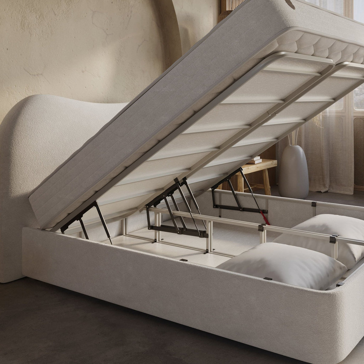Boxspring met opbergruimte Curve