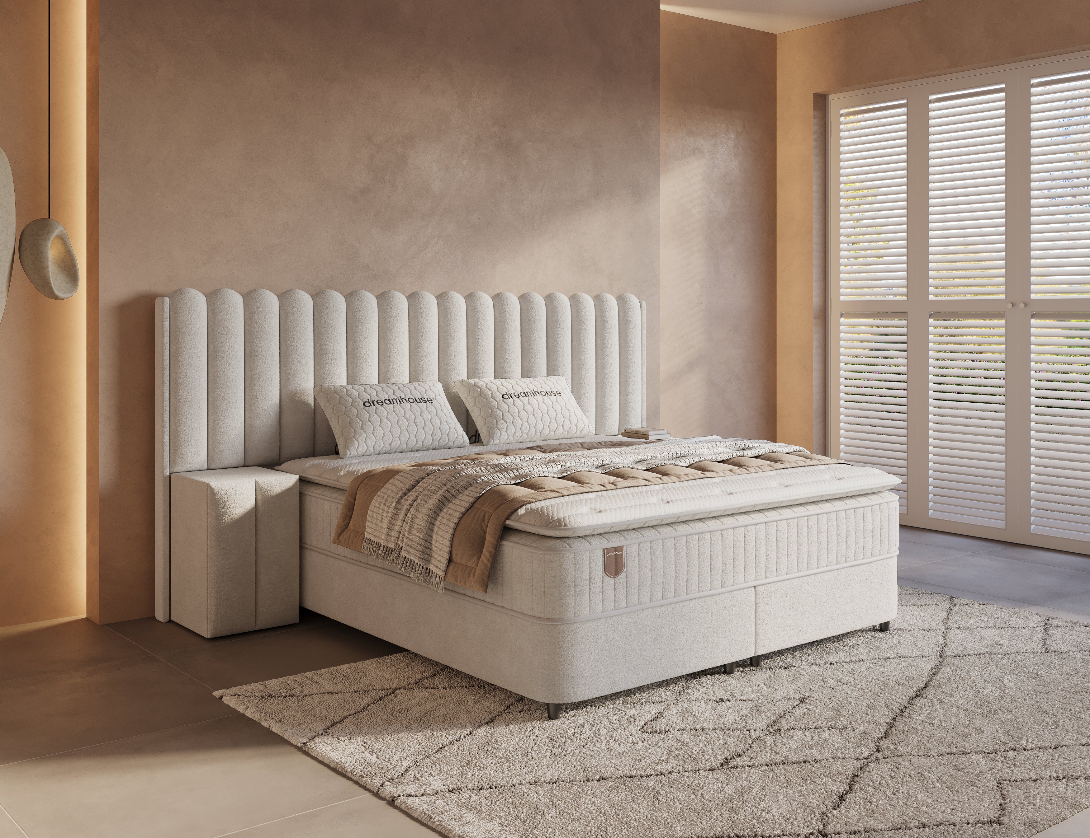 Boxspring met opbergruimte Imperial XL incl 2 gratis nachtkastjes & 2 Nanotech™ kussens