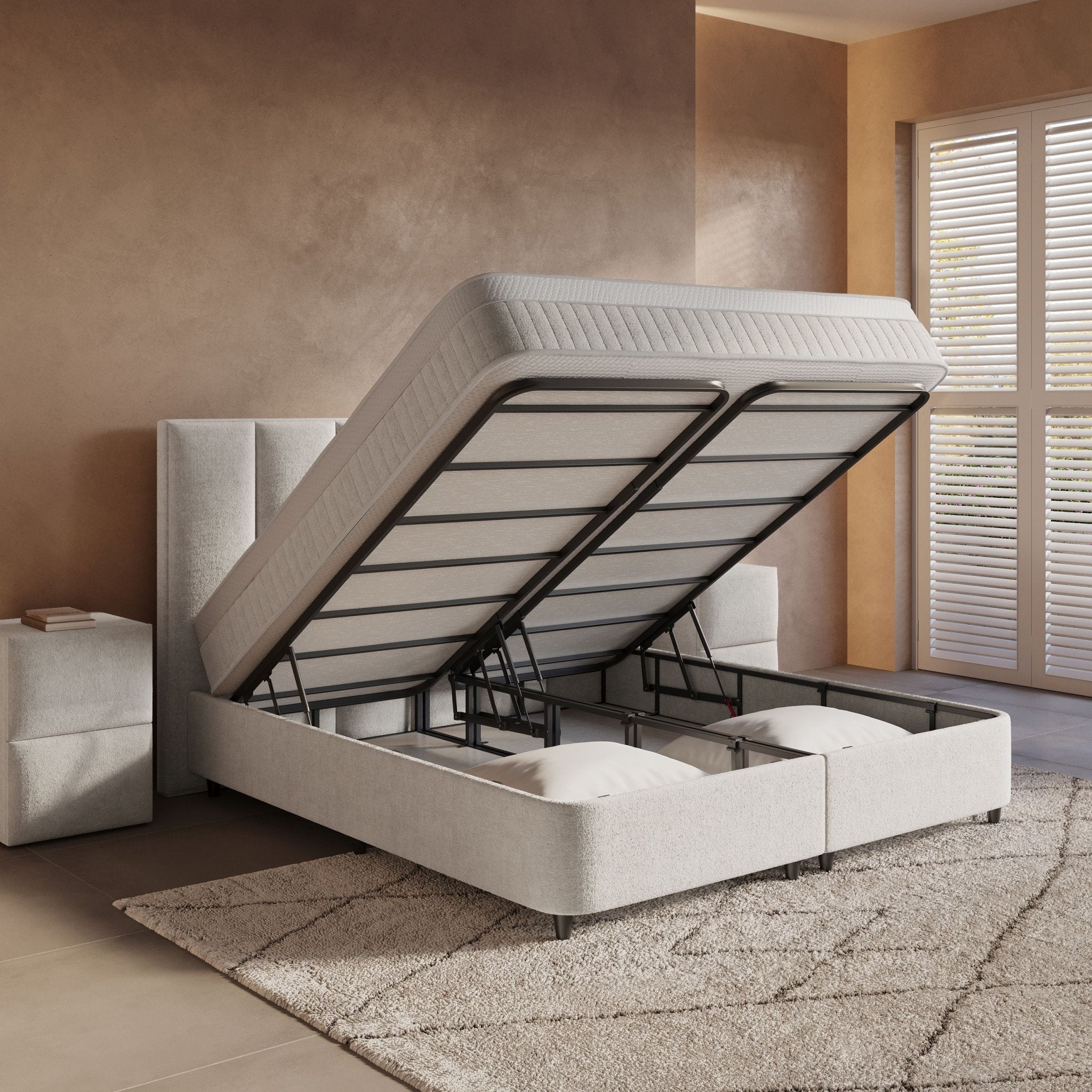 Boxspring met opbergruimte Solena