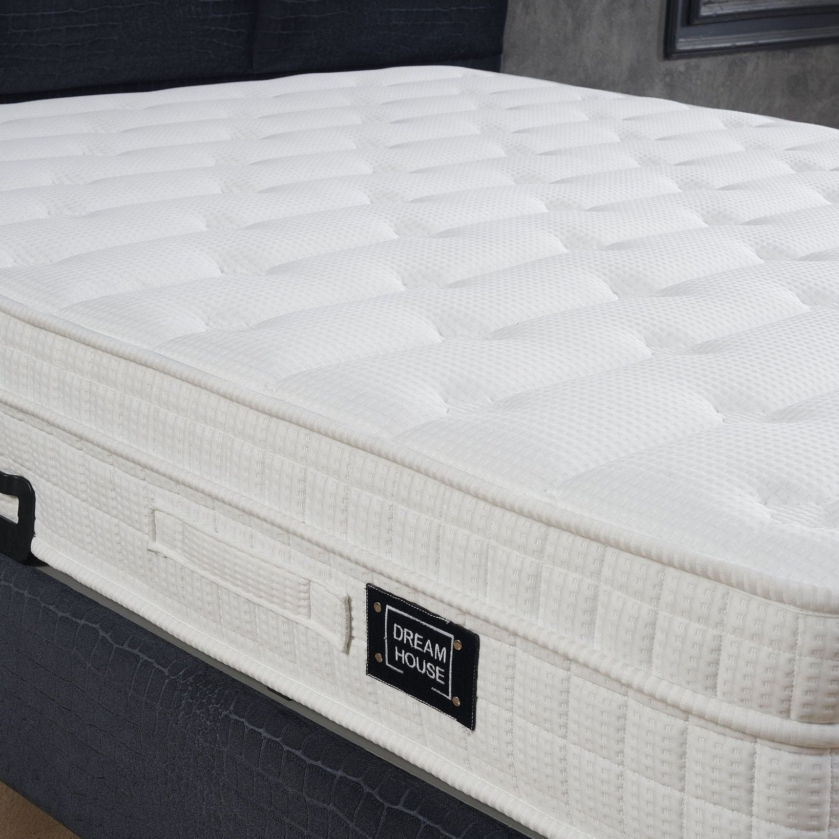 Boxspring met opbergruimte Michigan Zwart