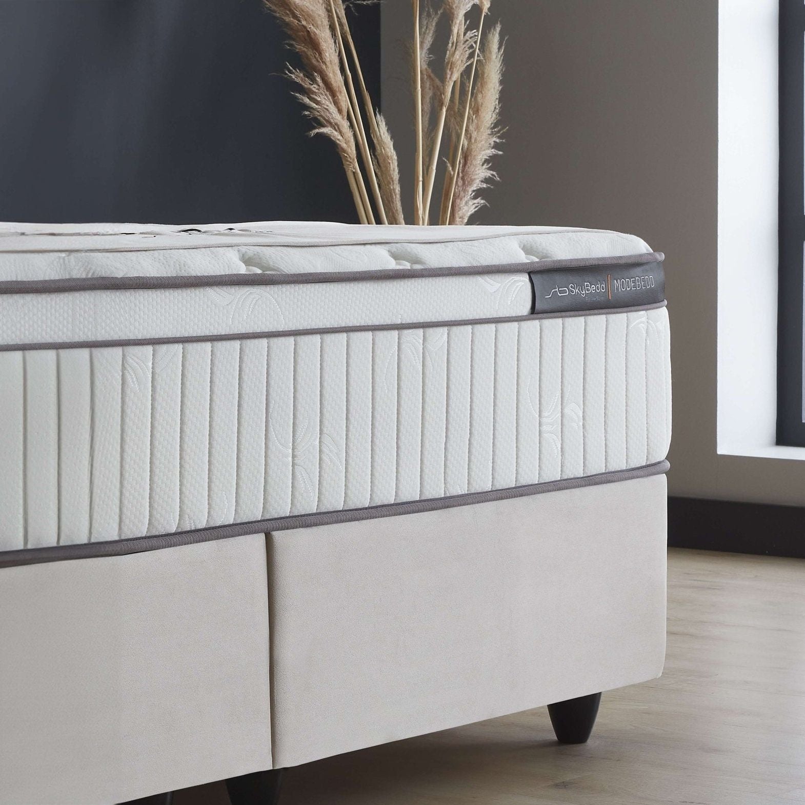 Boxspring met opbergruimte Matt Beige