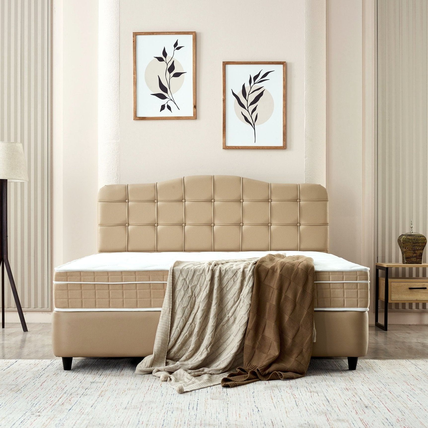 Boxspring met opbergruimte Marrakech Kunstleer 