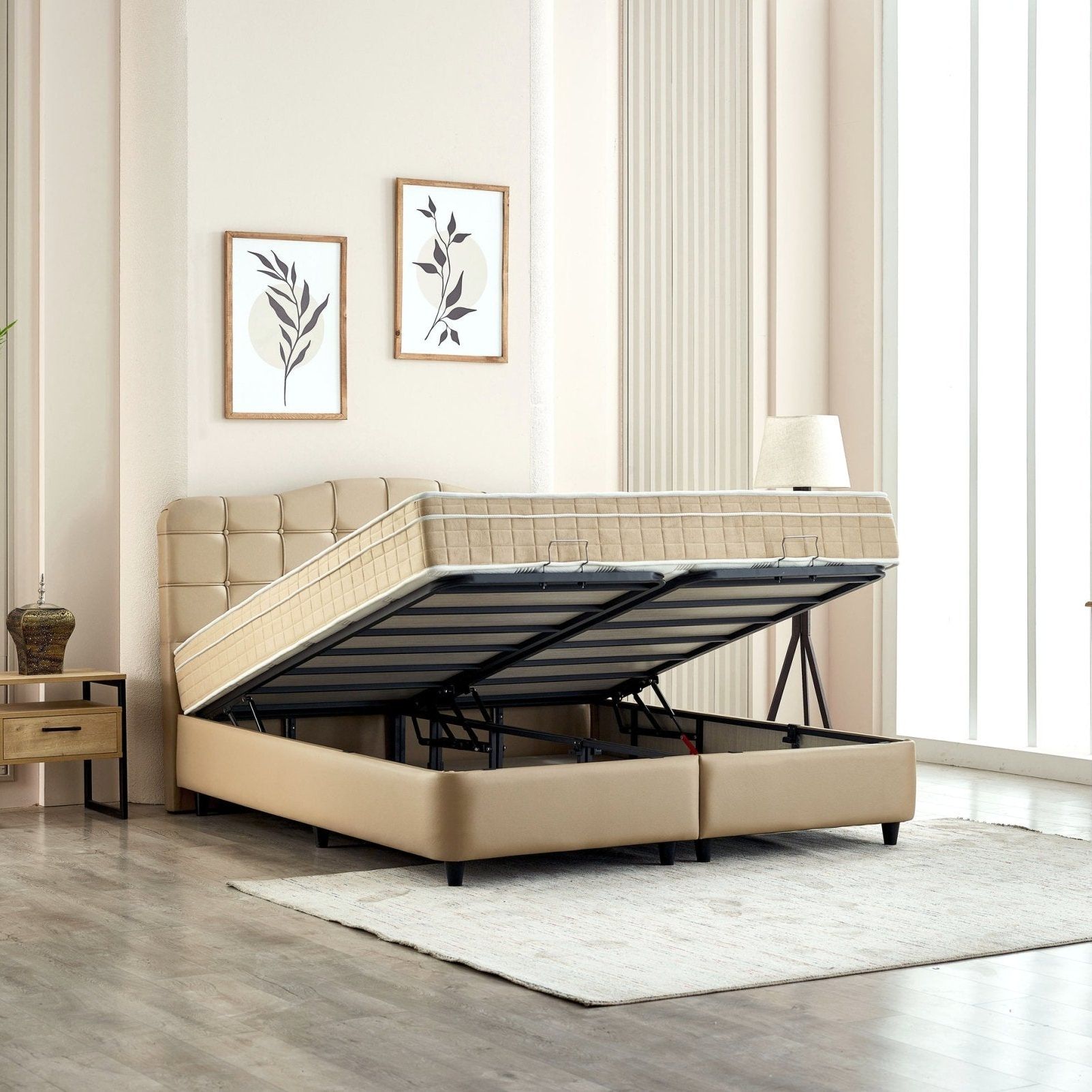 Boxspring met opbergruimte Medina