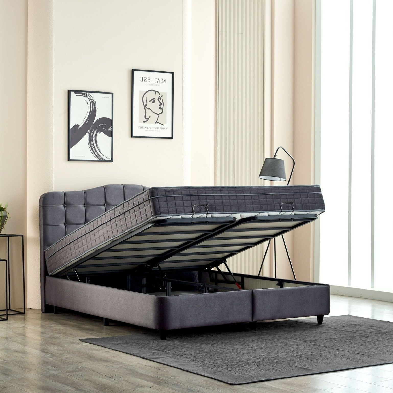 Boxspring met opbergruimte Marrakech Velvet 