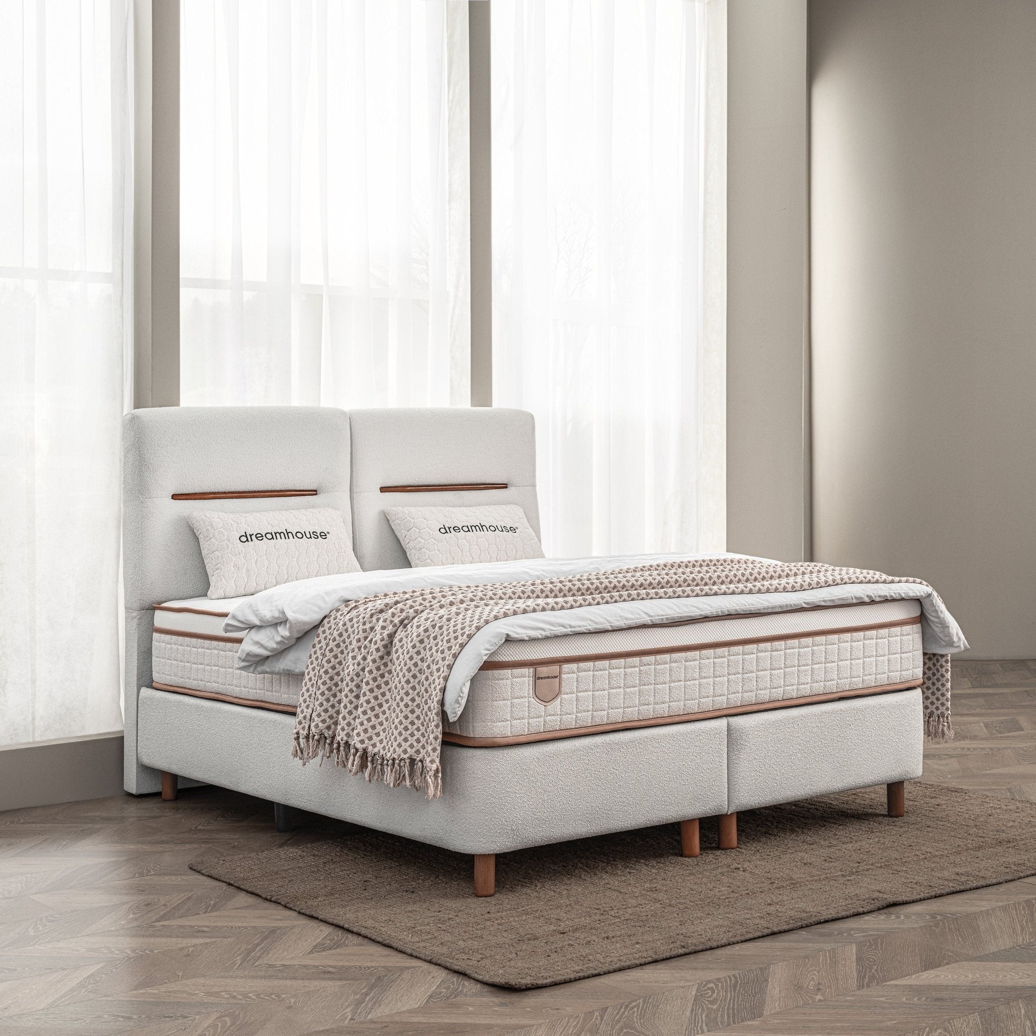 Boxspring met opbergruimte Oakline - 2 gratis Nanotech™ kussens