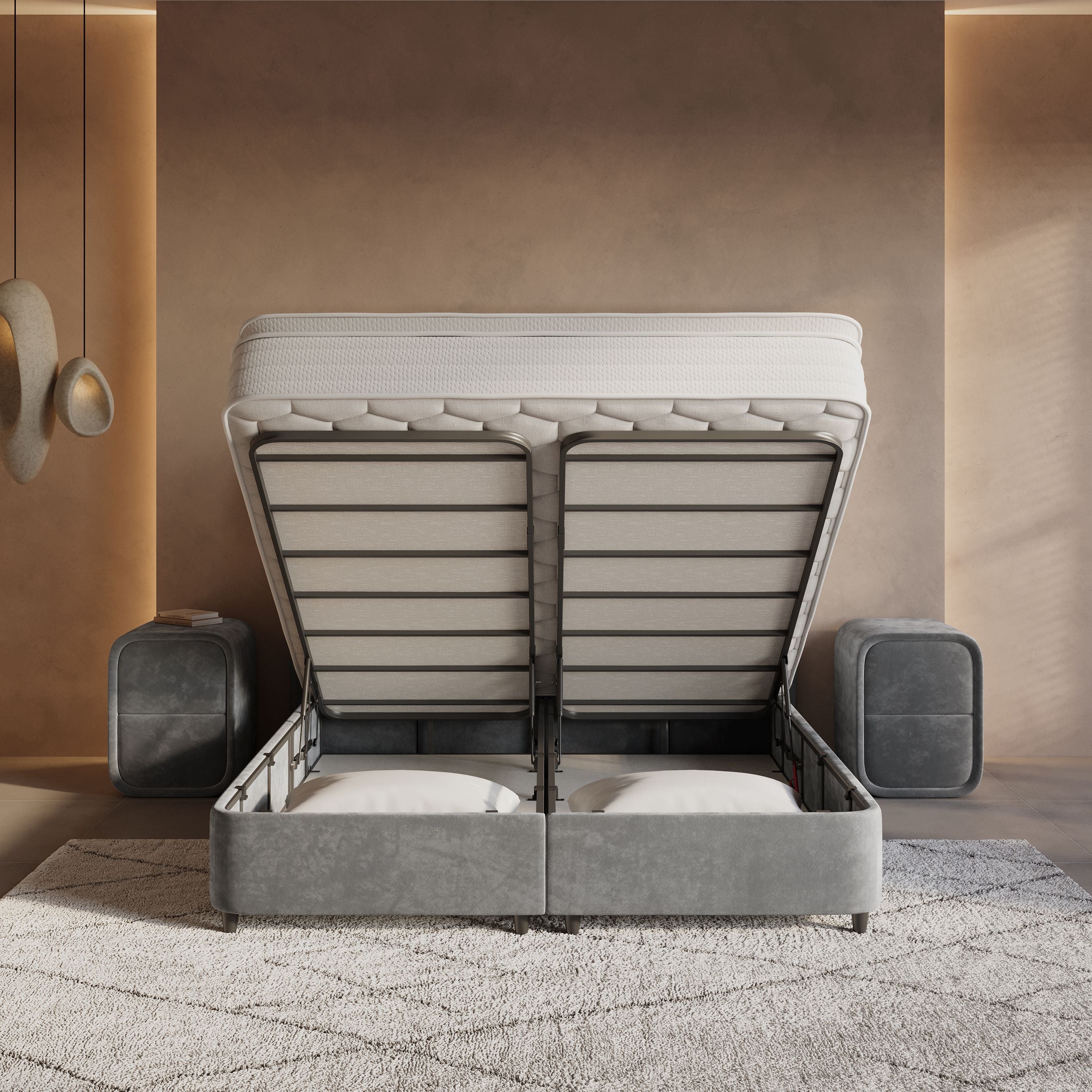 Boxspring met opbergruimte Pearl