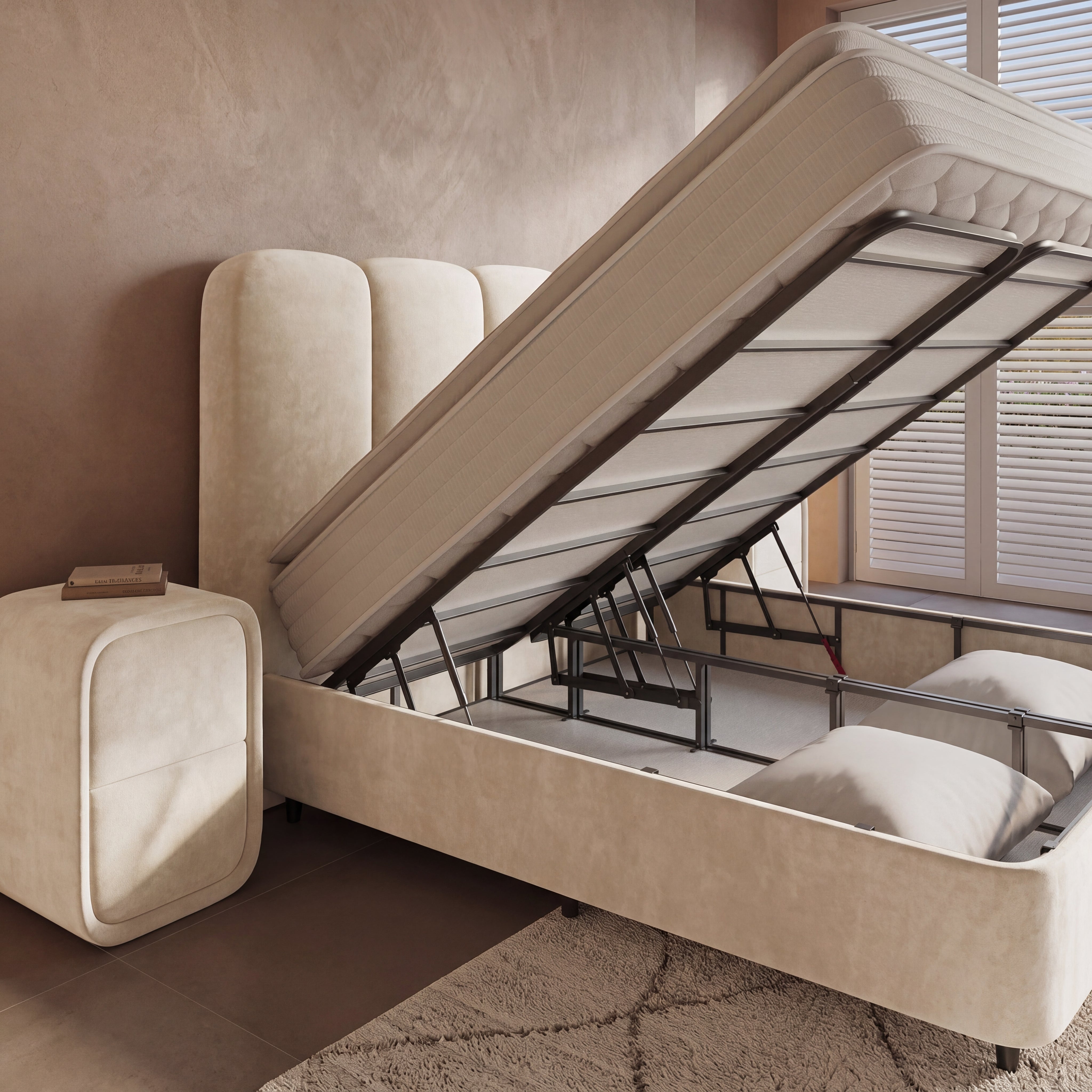 Boxspring met opbergruimte Pearl