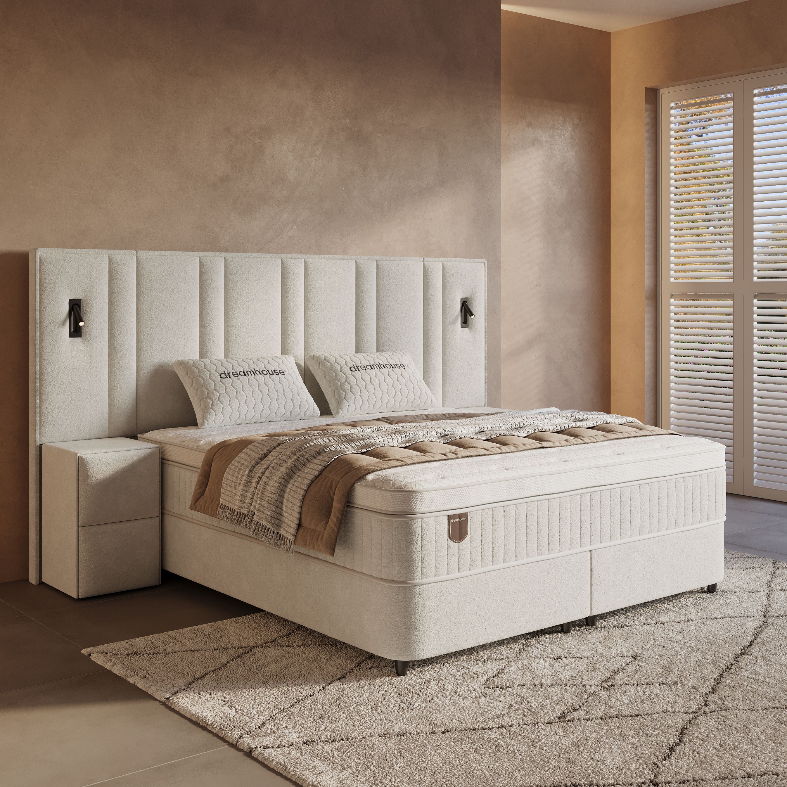 Boxspring met opbergruimte Ivory XL - gratis nachtkastjes
