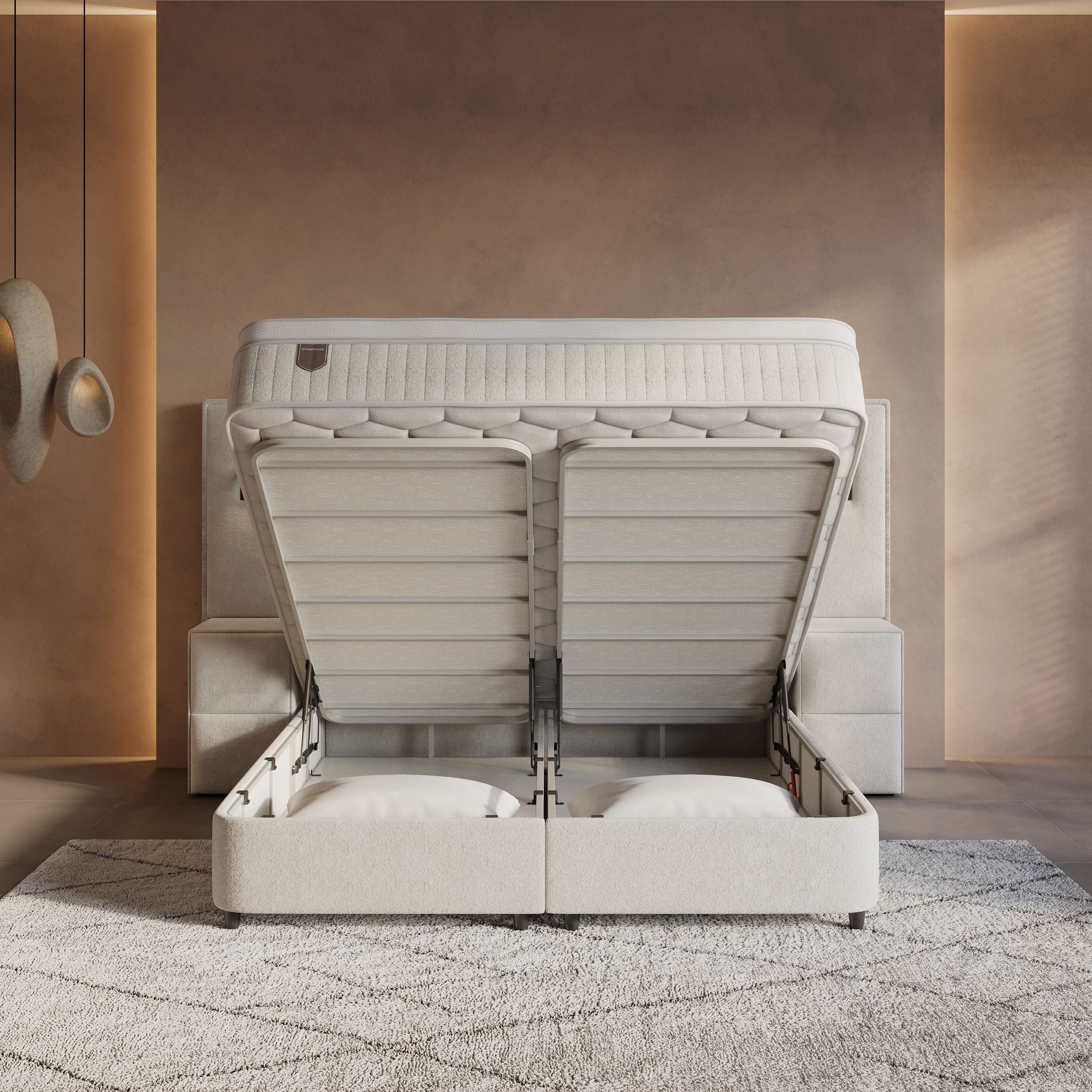Boxspring met opbergruimte Ivory XL - gratis nachtkastjes