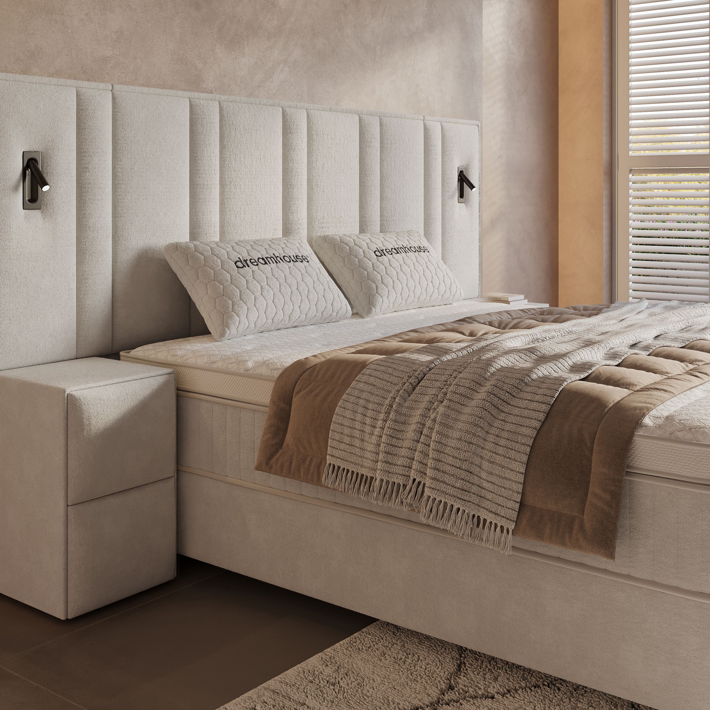 Boxspring met opbergruimte Ivory XL - gratis nachtkastjes