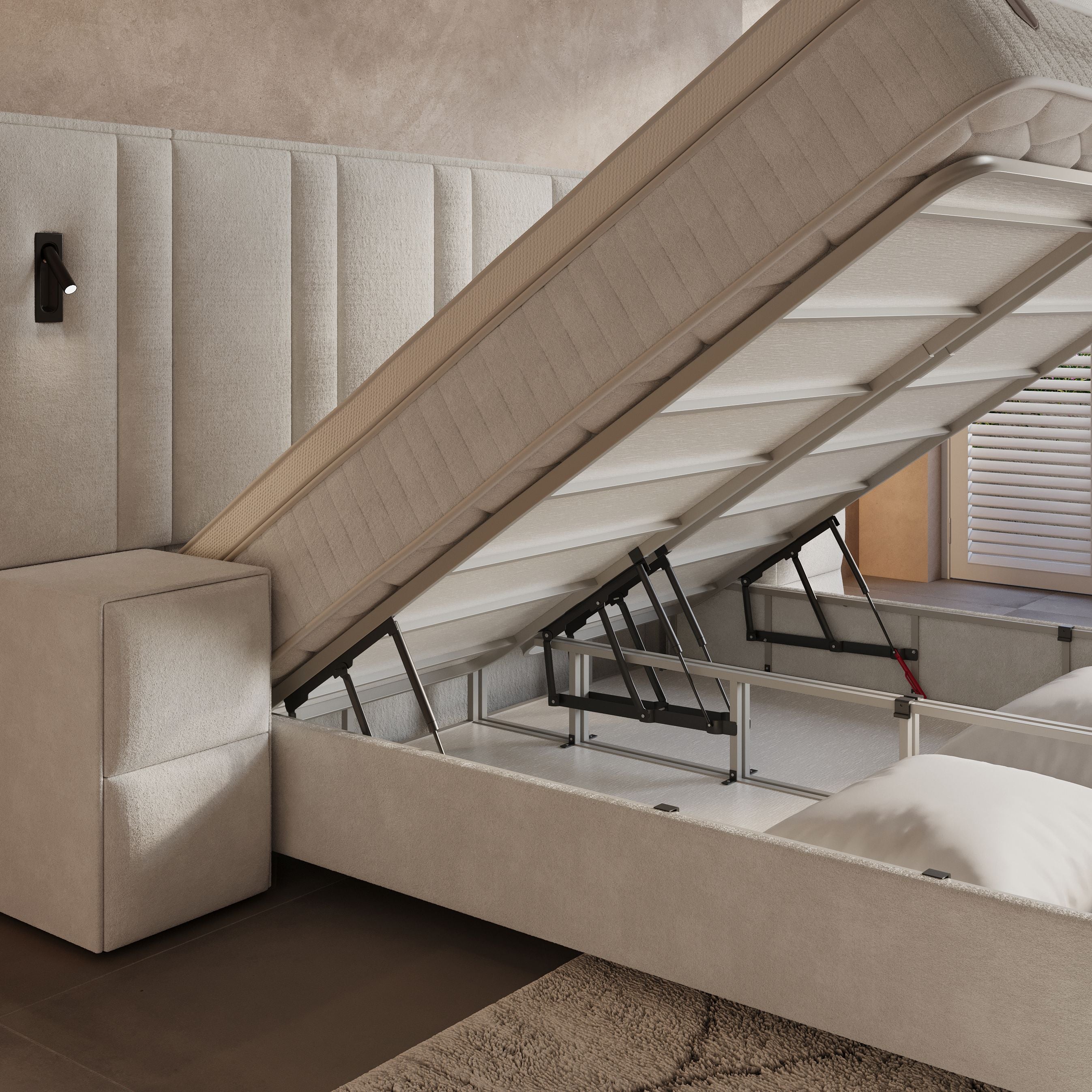 Boxspring met opbergruimte Ivory XL - gratis nachtkastjes