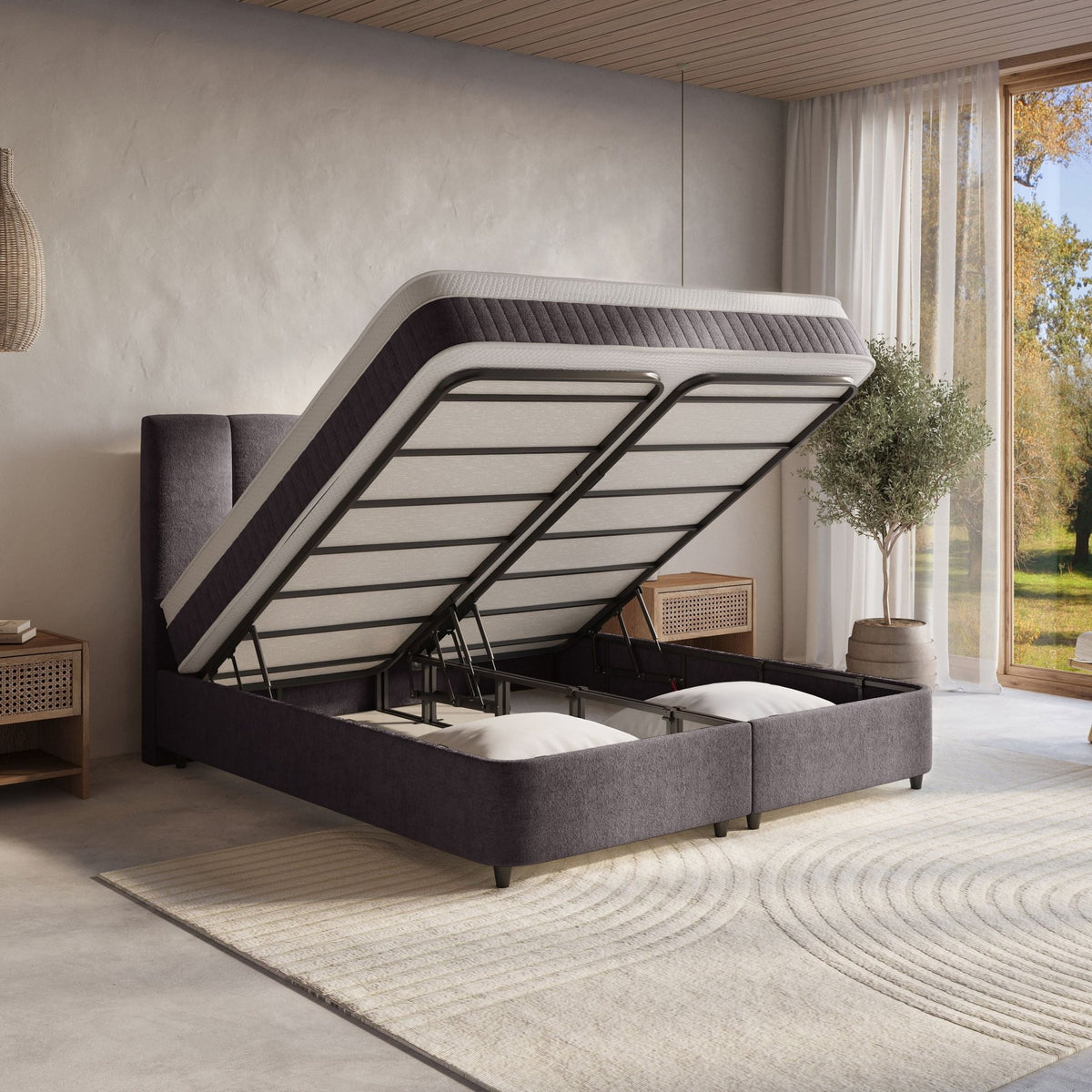 Boxspring met opbergruimte Sierra