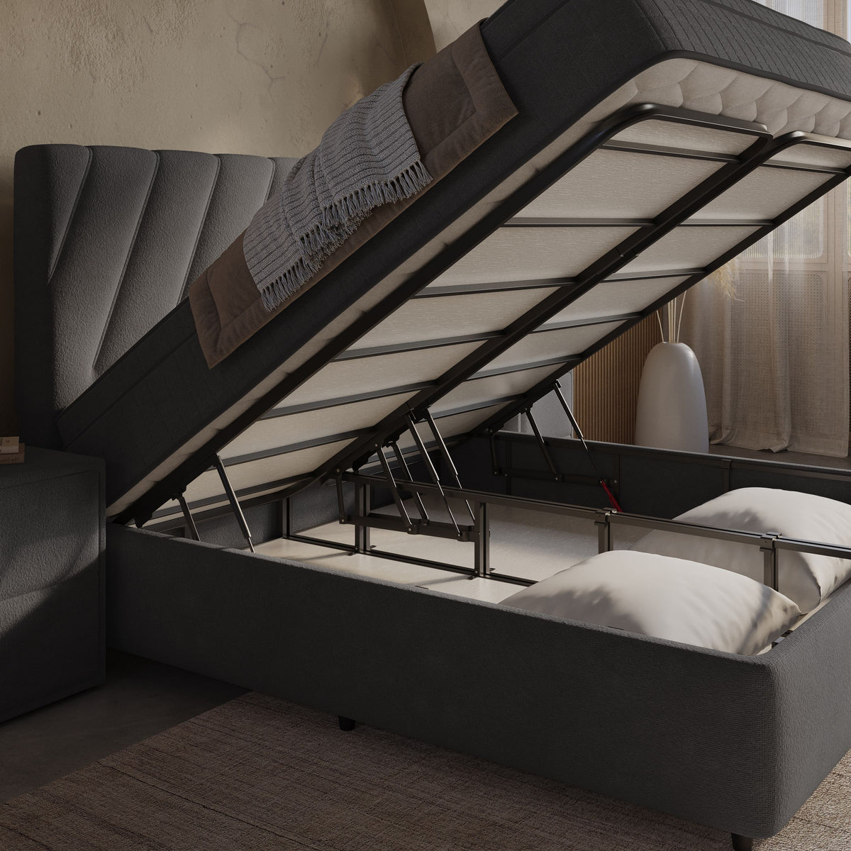 Boxspring met opbergruimte Sense