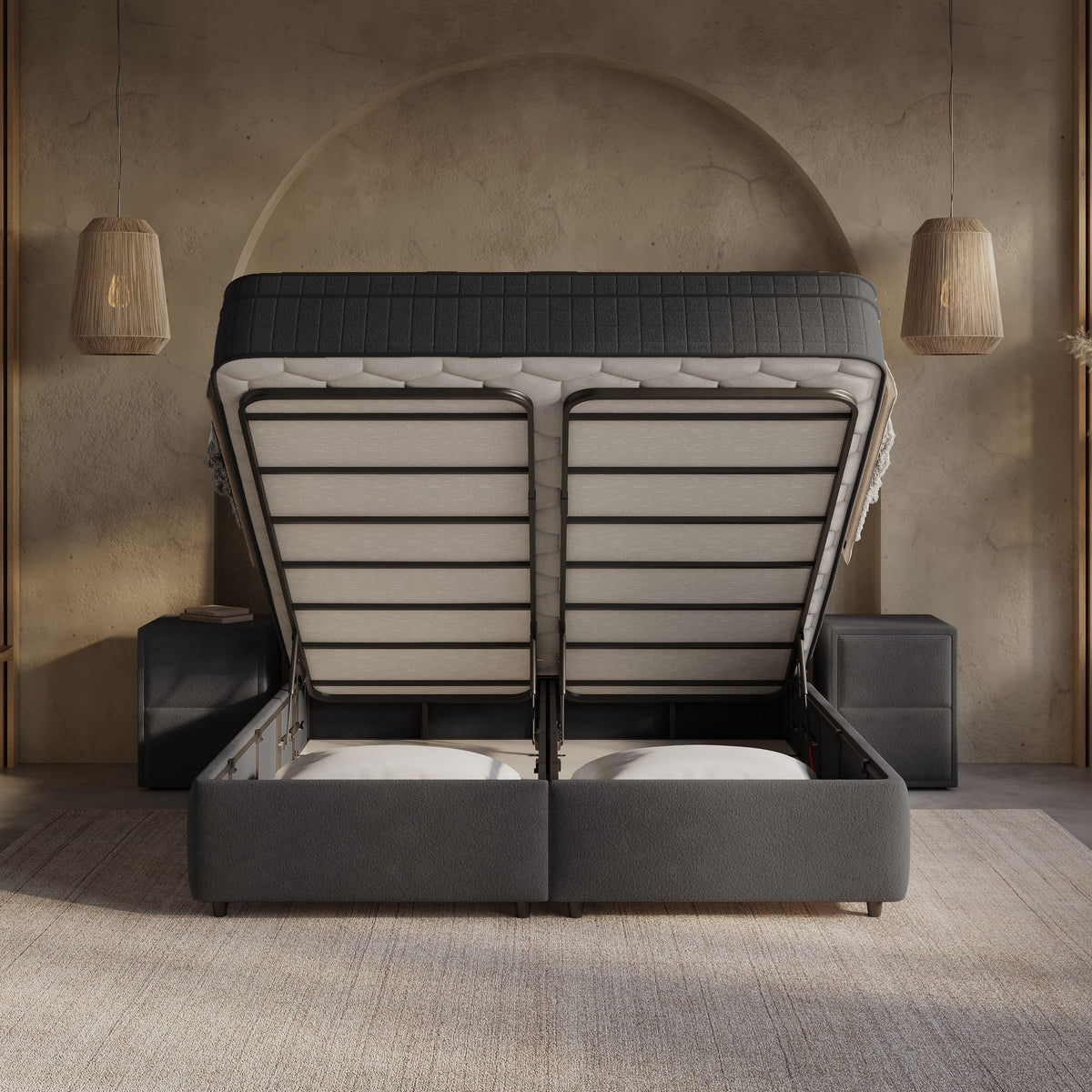 Boxspring met opbergruimte Sense