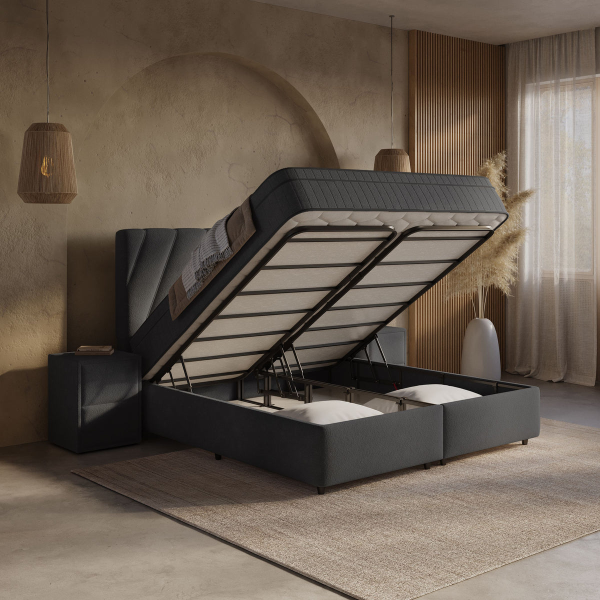 Boxspring met opbergruimte Sense