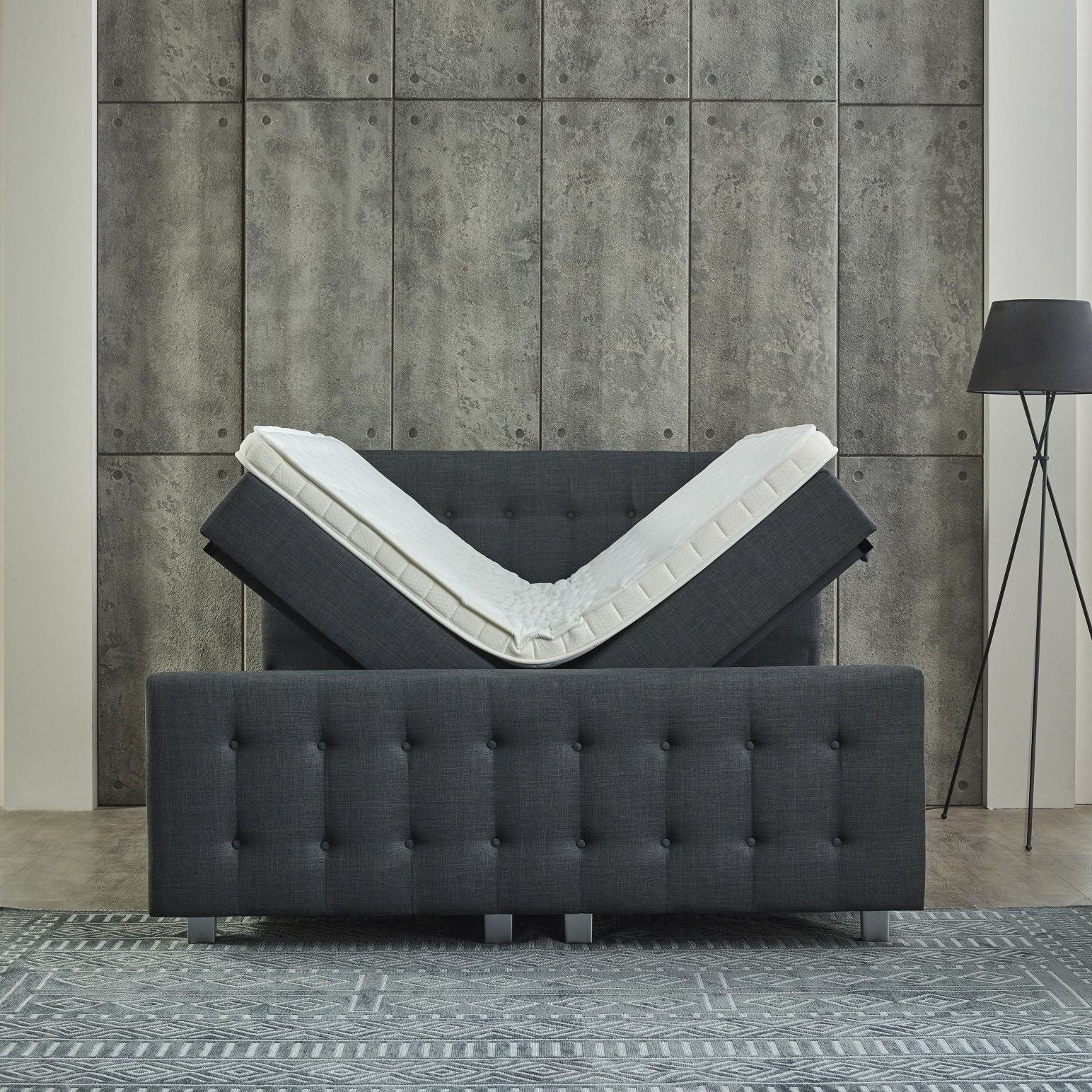 Opbergboxspring met voetbord Dune