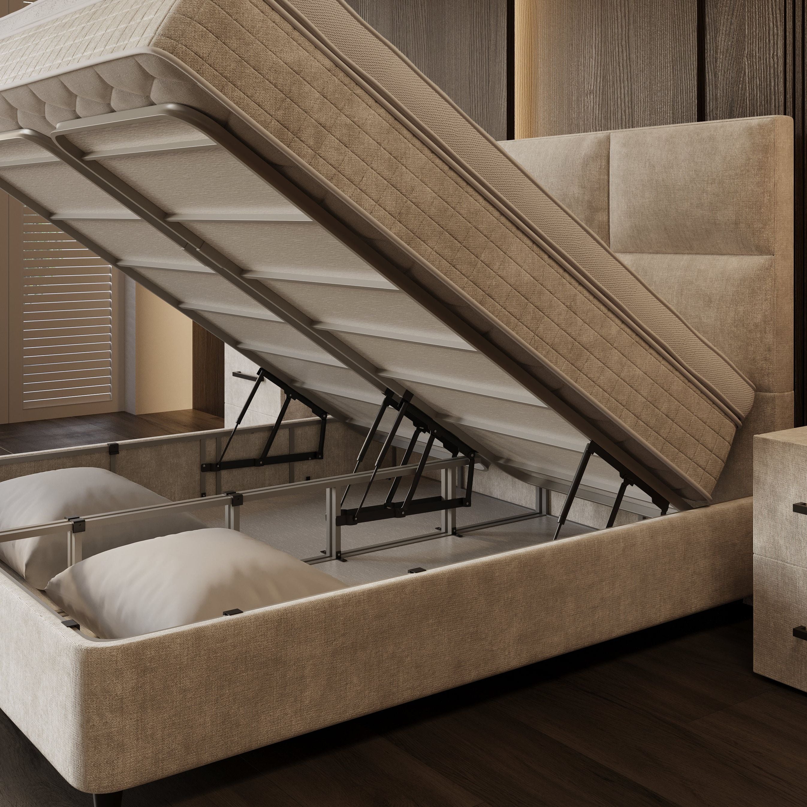 Boxspring met Opbergruimte Regalia