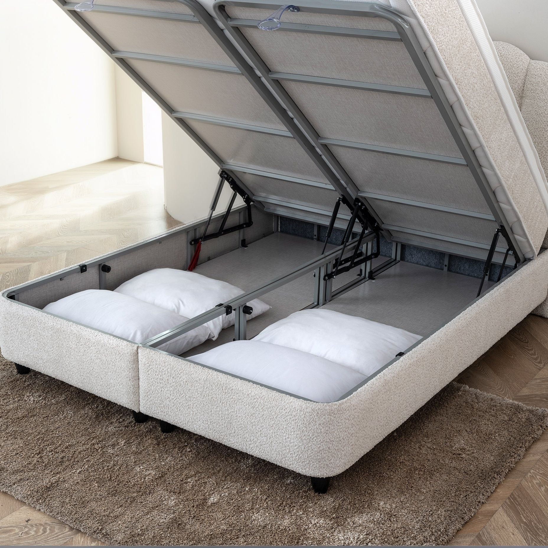 Boxspring met opbergruimte Gradia - 2 gratis Nanotech™ kussens